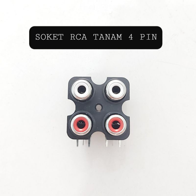 Terminal Soket RCA 4 Pin BELT 2x2 AUDIO INPUT OUTPUT