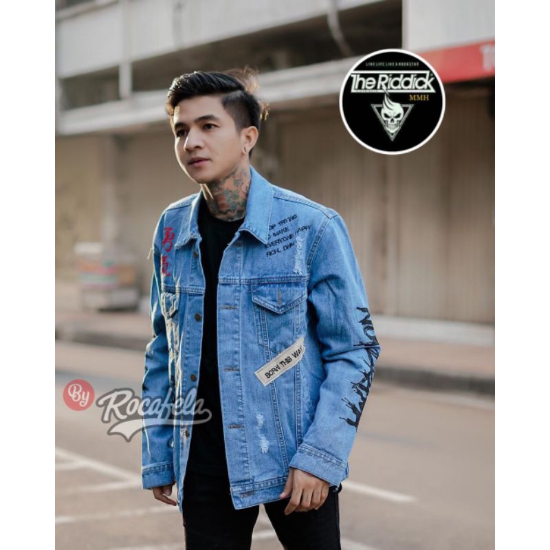 JAKET JEANS GRAFITI ROCAFELA