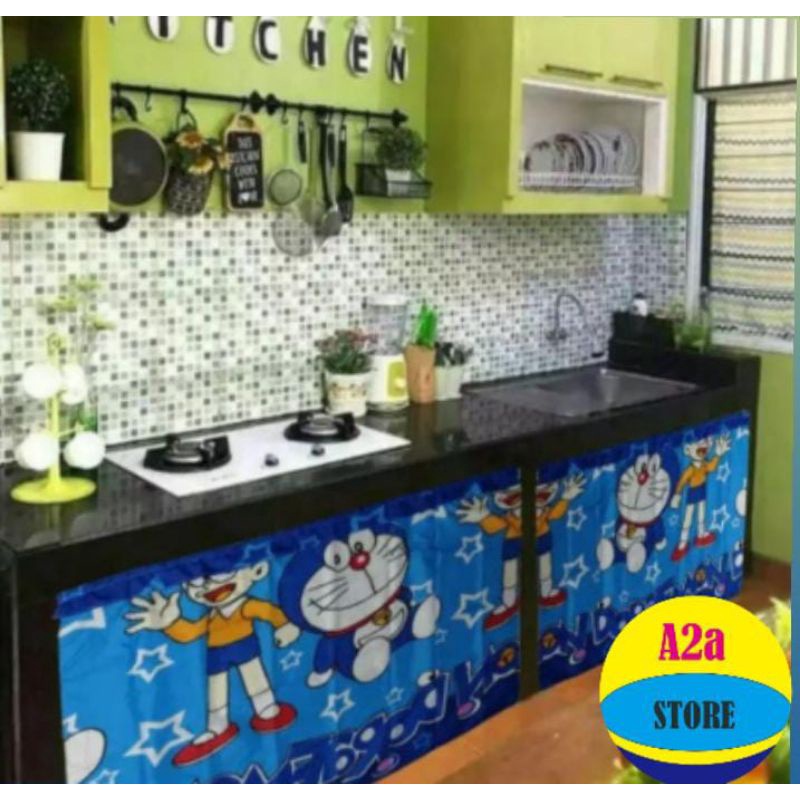 gordeng kolong dapur/ tirai kolong dapur