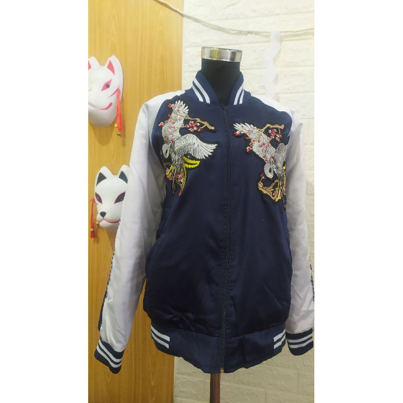 JAKET JACKET SUKAJAN IMPORT BURUNG BANGO JEPANG STYLE HARAJUKU MURAH MERIAH