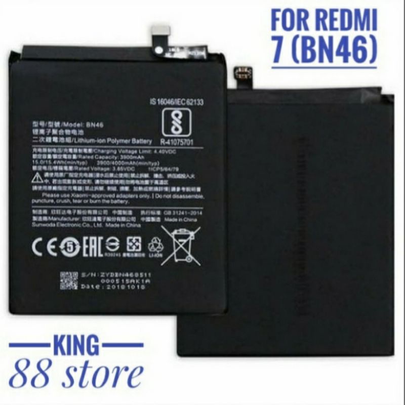 BATTERY BATERAI XIAOMI REDMI 7 (BN46) ORIGINAL