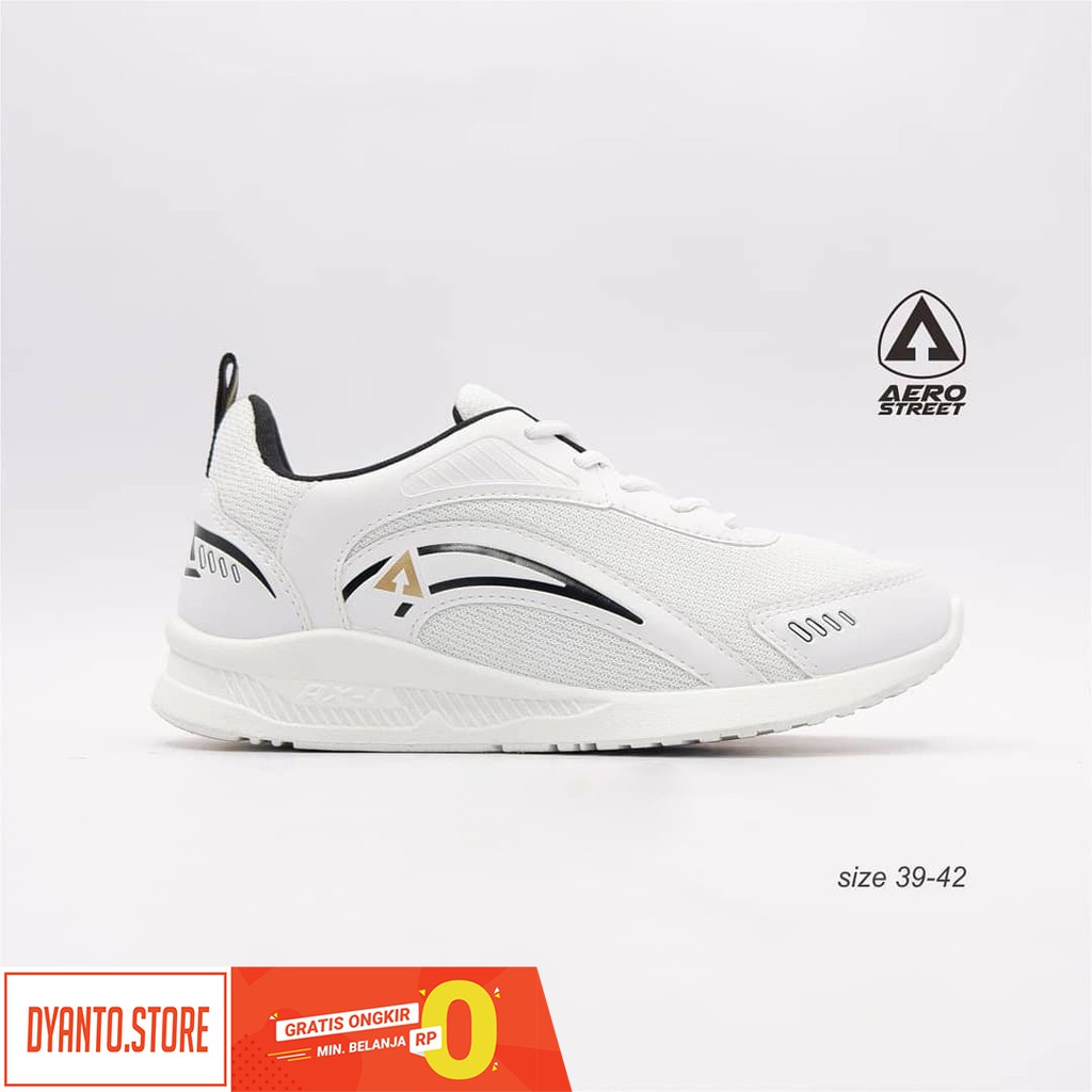 Aerostreet Leopard Putih - Sepatu Sneakers Casual Sport Sekolah Untuk Pria Wanita