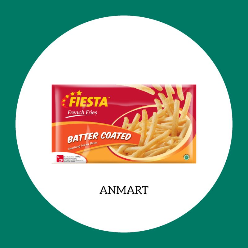 

ANMART | 1KG Batter Coated Kentang Goreng Fiesta | Frozen Food | Sayur Online