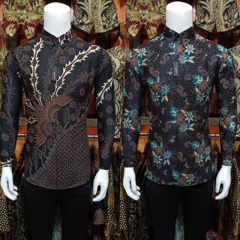 Batik Slim Fit Batik Premium Kemeja Baju Batik Pria Lengan Panjang Slimfit Modern Rajata