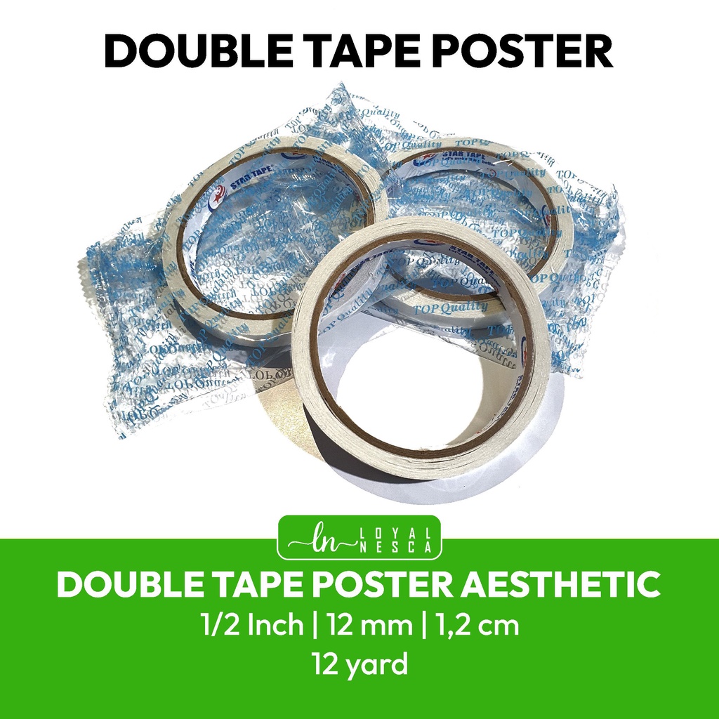 Double Tape Poster 1/2 Inch