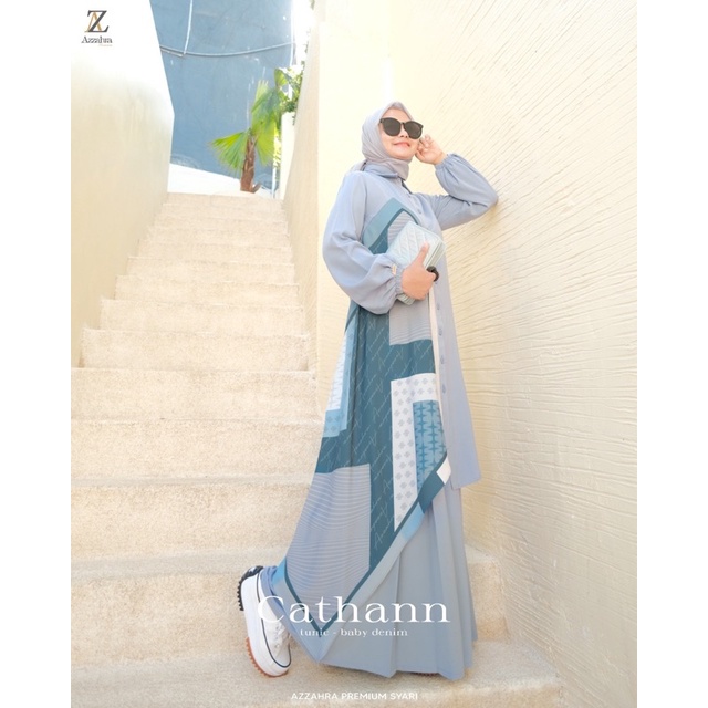 SALE Cathan Tunik set AZZAHRA PREMIUM SYARI