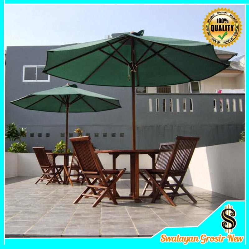 WATERPROOF KAIN TENDA MEJA PAYUNG TAMAN CAFE PANTAI TERAS HALAMAN TENDA WATERPROOF ANTI AIR