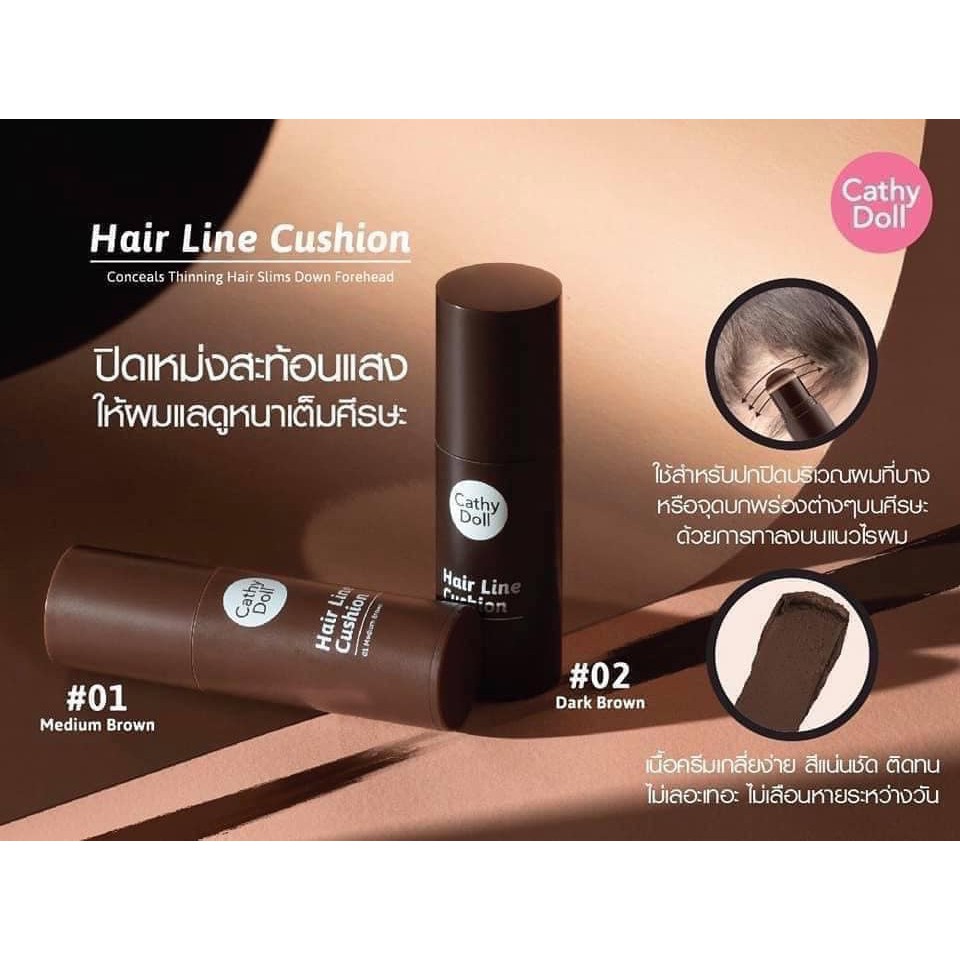 Cathy Doll Hair Line Cushion | Cushion untuk Rambut Tipis &amp; Area yang Kosong Original Thailand