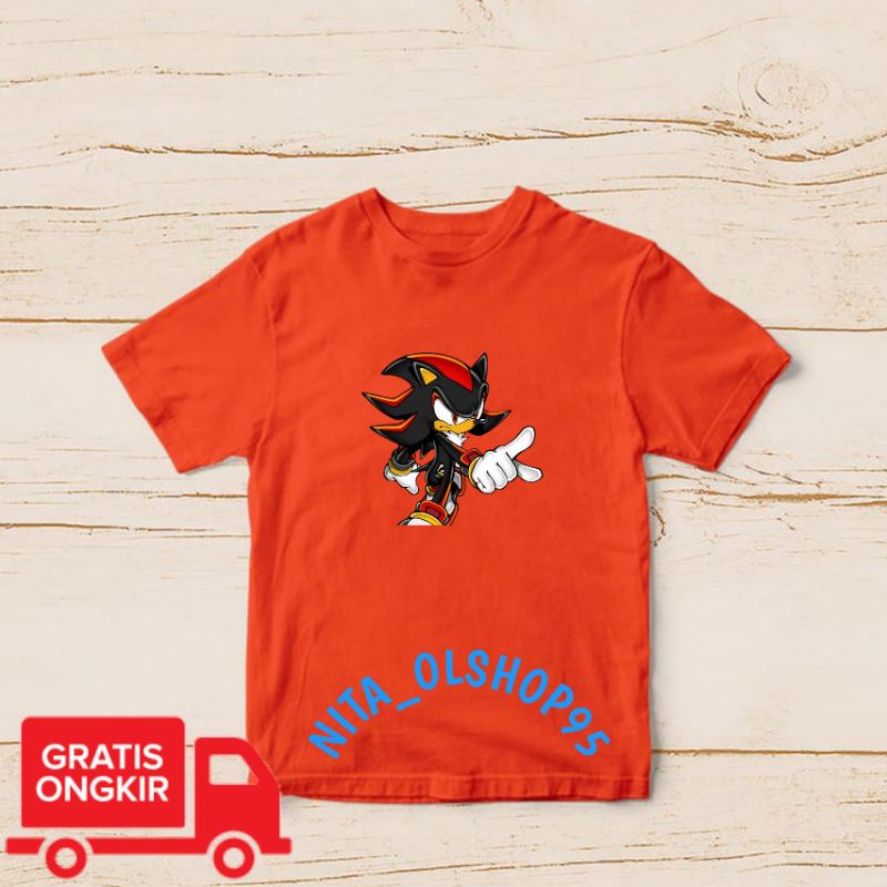 baju anak karakter , baju Sonic , baju anak laki laki , baju anak perempuan