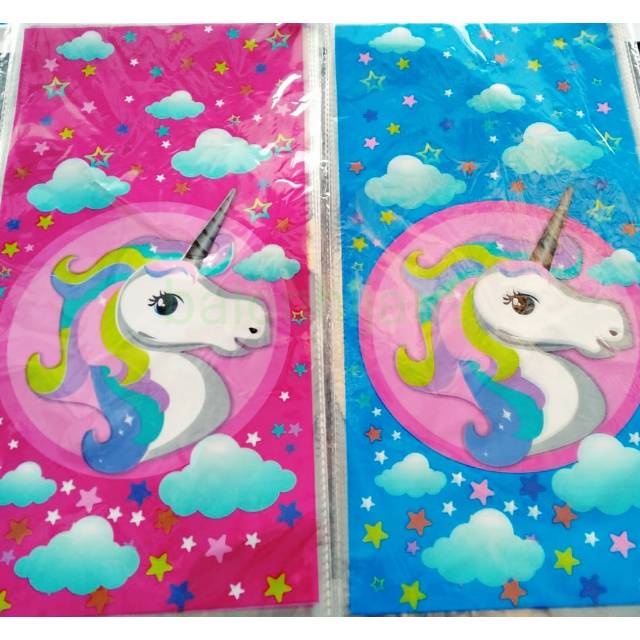 

UNICORN PLASTIK SNACK ULANG TAHUN | PLASTIK SNACK SOUVENIR 20*40 CM 1 PACK + TALI KAWAT