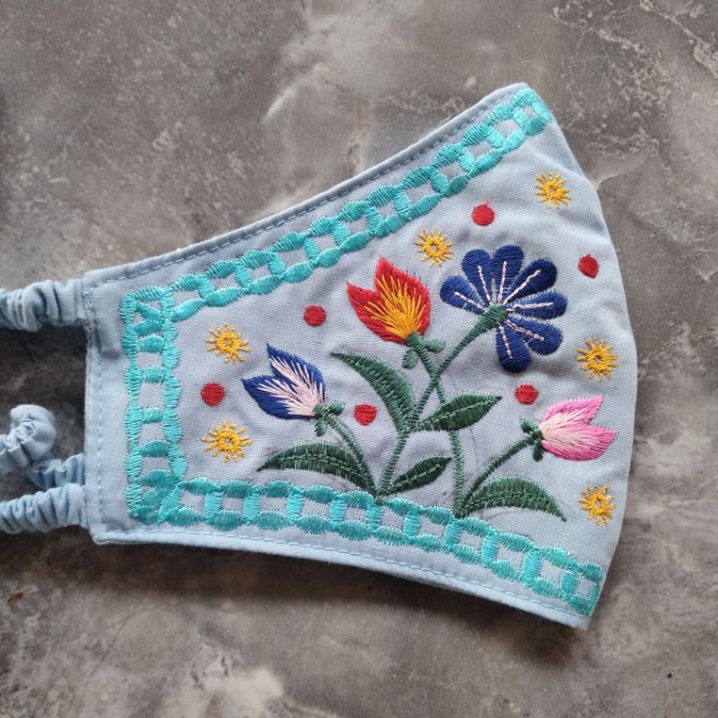 Masker Bordir Tulip