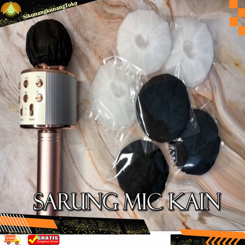 (SKN) TERMURAH Cover Mic / Sarung Mic / Pembungkus Mic / Sarung Mikrofon Ecer