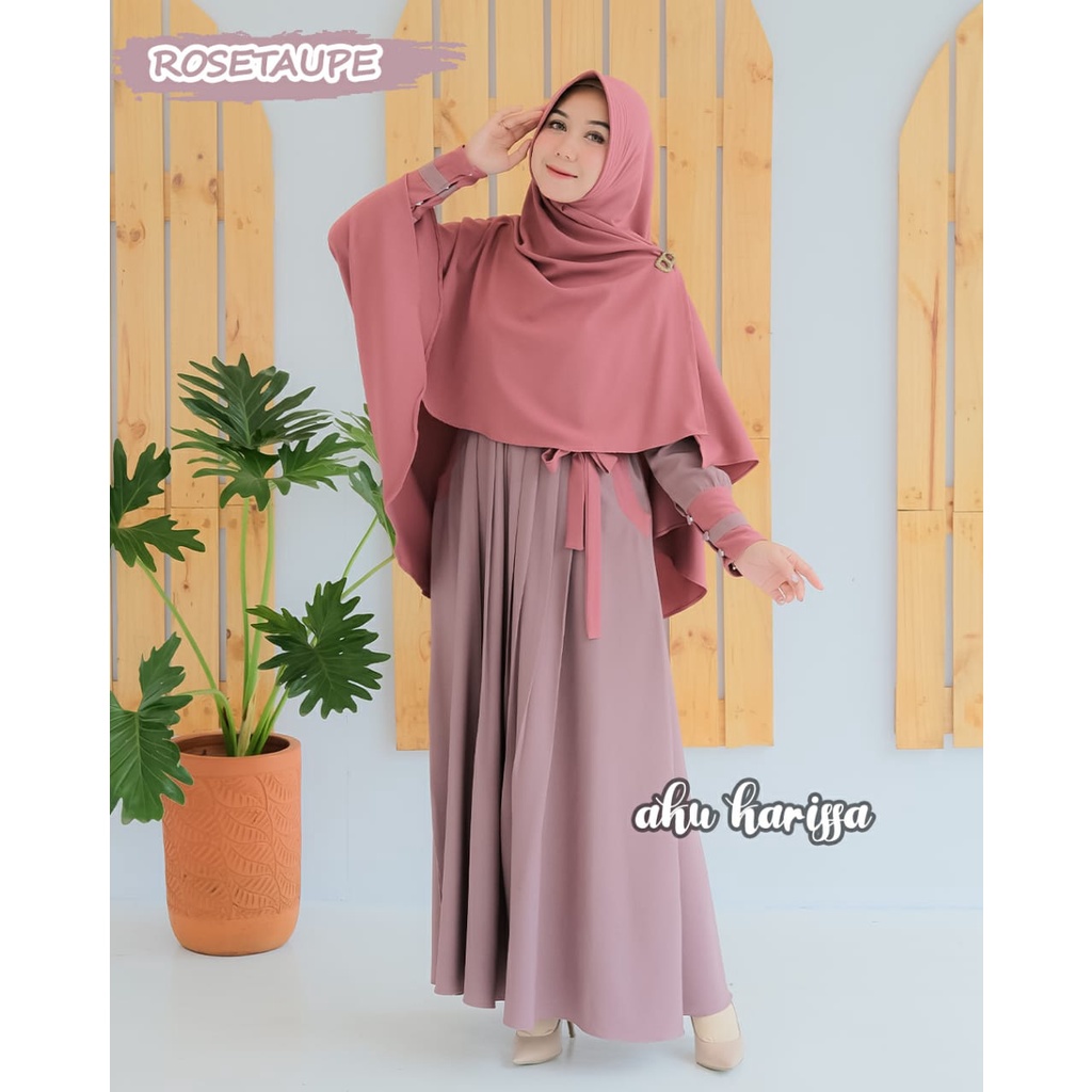 Gamis FAUZIYAH set syari  Aku karissa grosir cirebon murah
