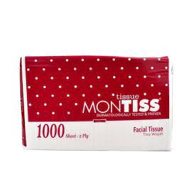 Tissue Tisu Kiloan Facial Montiss 1000 Sheets - 2 Ply