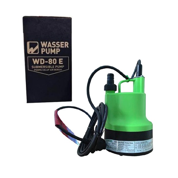 WASSER WD-80 E Mesin Pompa Celup Air Bersih / Pompa Kolam Tipe WD-80E / Summbersible Pump