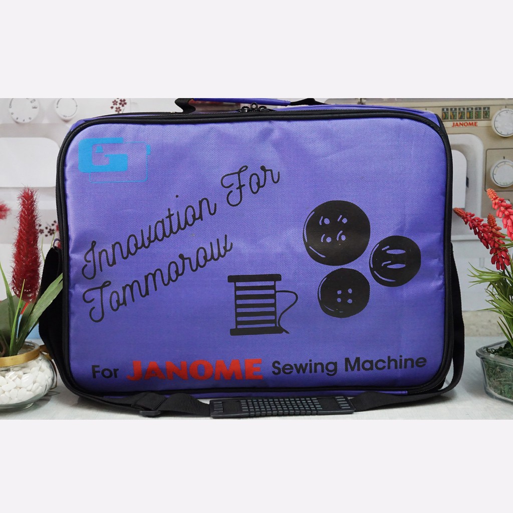 tas travel mesin jahit portable - ungu