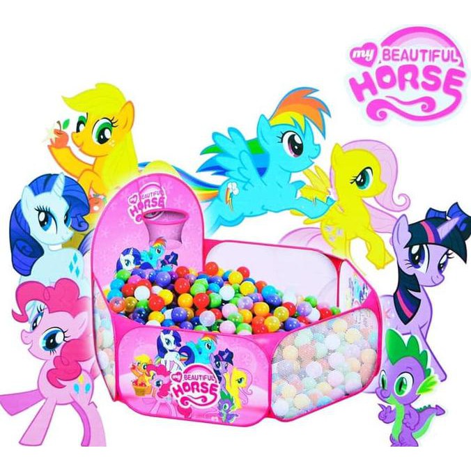 TENDA KERANJANG MANDI BOLA LITTLE PONY - TENDA ANAK MANDI BOLA
