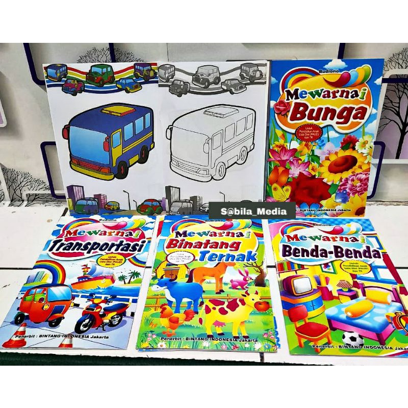 

Buku mewarnai untuk PAUD dan TK