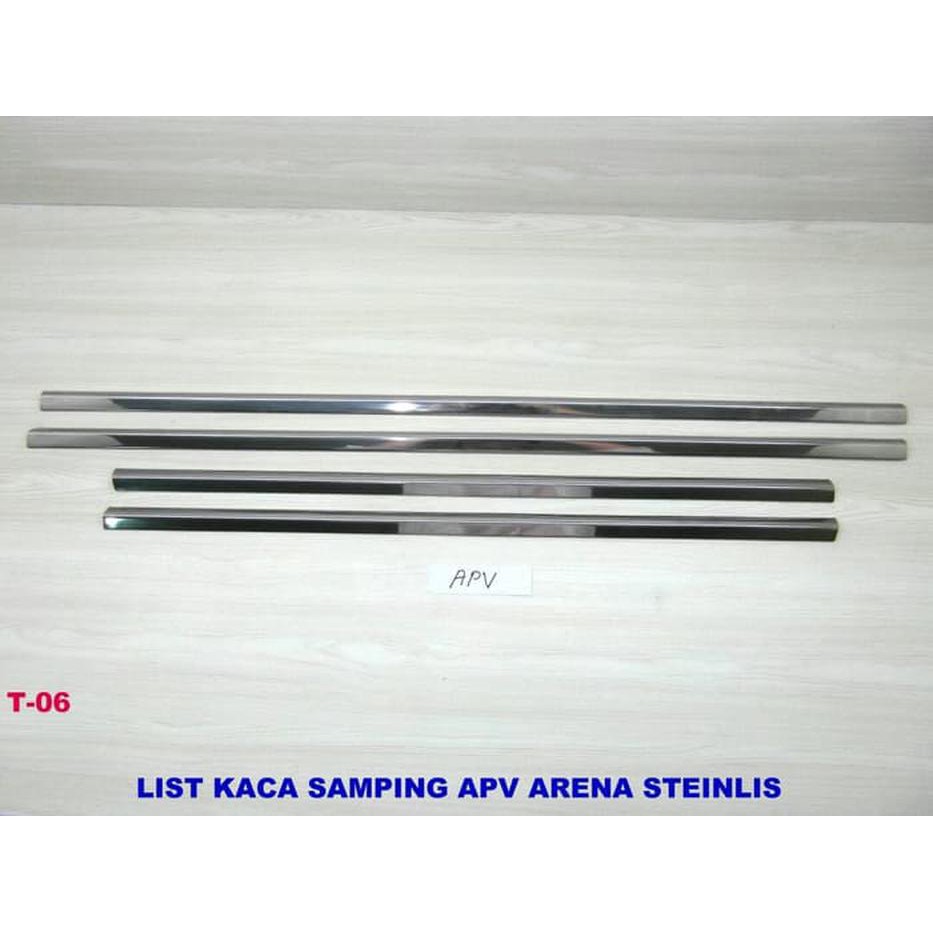 List plipit kaca mobil apv arena stainless