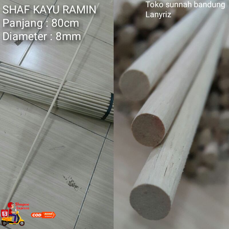 Shaft bahan arrow kayu ramin super