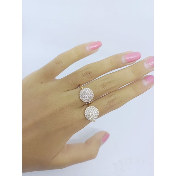 CINCIN BULAT GEPENG DI*R MP FULL/CINCIN PERAK ASLI SILVER 925 LAPIS EMAS/ CINCIN FASHION WANITA TERBARU