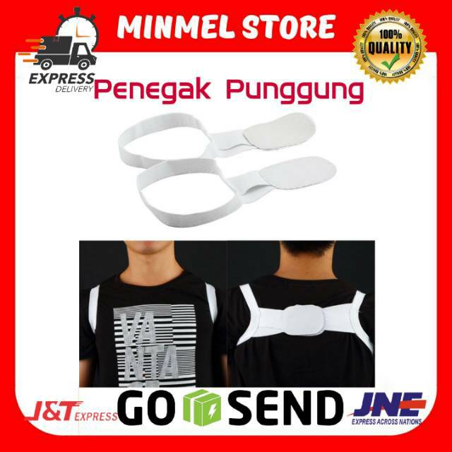 POSTURE CORRECTOR TALI PENEGAK PENYANGGA PUNGGUNG BUNGKUK PENEGAK POSTUR - WHITE