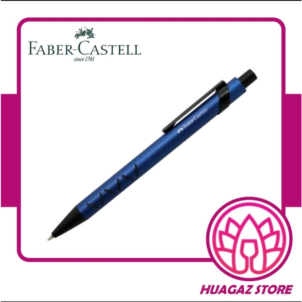

Stripe Pen Metallic Blue Barrel Faber Castell - 548551