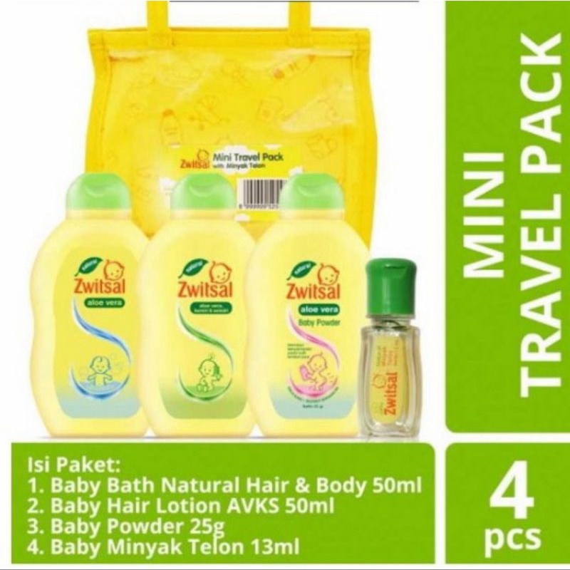 Jual ZWITSAL MINI TRAVEL PACK BABY GIFSET 1 SET BABY TRAVEL KIT BABY