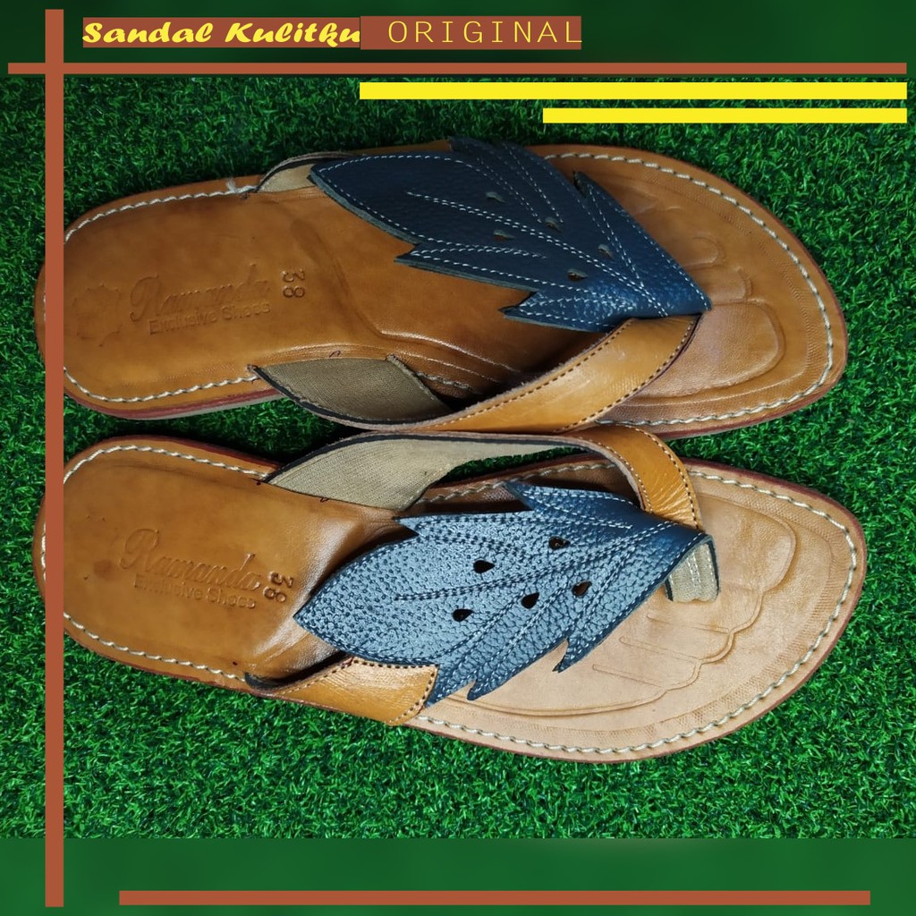 SANDAL KULIT WANITA ASLI ORIGINAL MAGETAN MODEL TERBARU MURAH CANTIK UKURAN 37,38,39,40