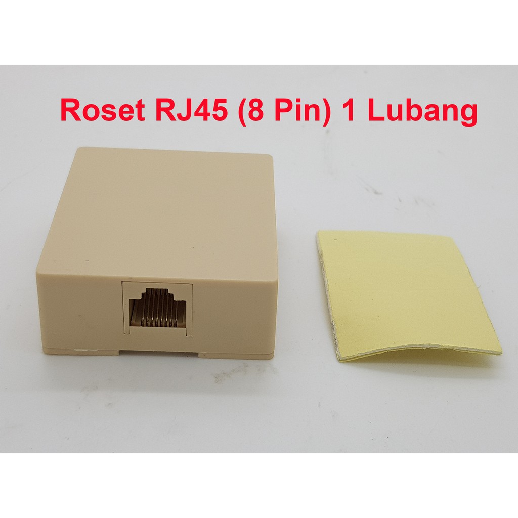 Roset RJ45 ( 8 Pin ) 1 Lubang