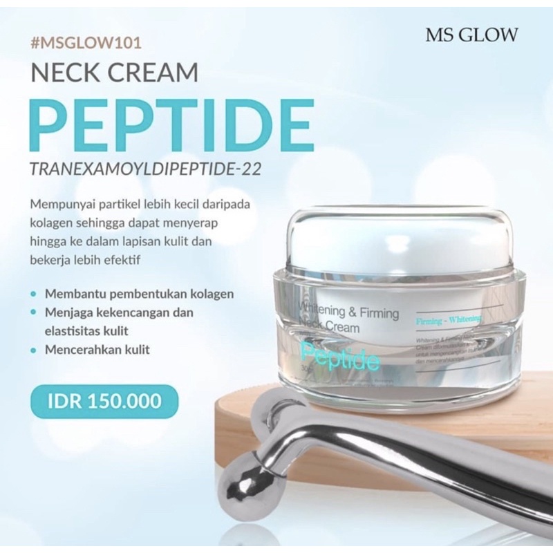 (READY BARU) MS GLOW NECK CREAM PEPTIDE