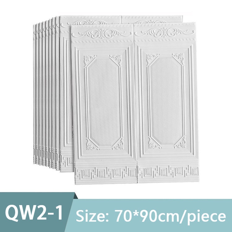 (COD) Wallfoam Dinding Ruang Tamu Wallsticker Motif Pintu Aesthetic 3D Emboss Premium High Quality Termurah