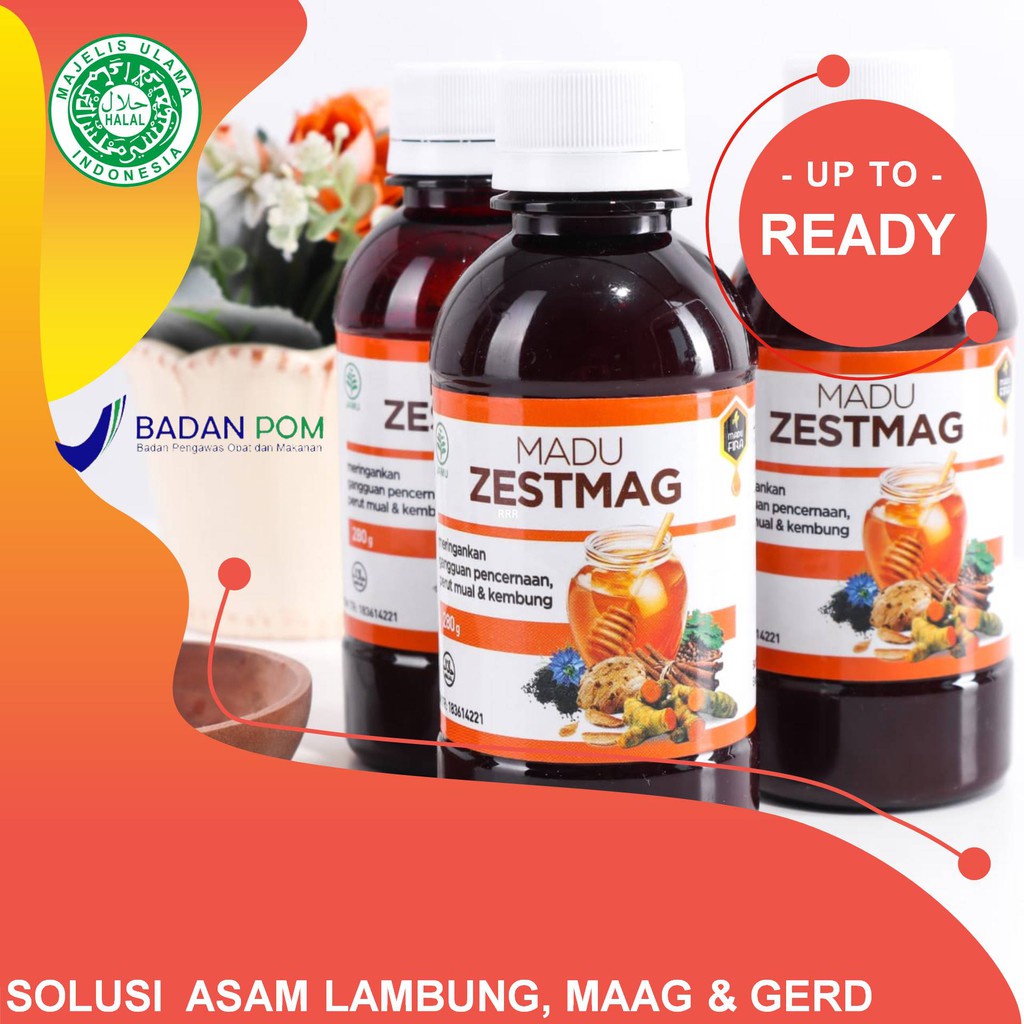 MADU ZESTMAG - PAKAR MAAG, GERD &amp; ASAM LAMBUNG SEDANG