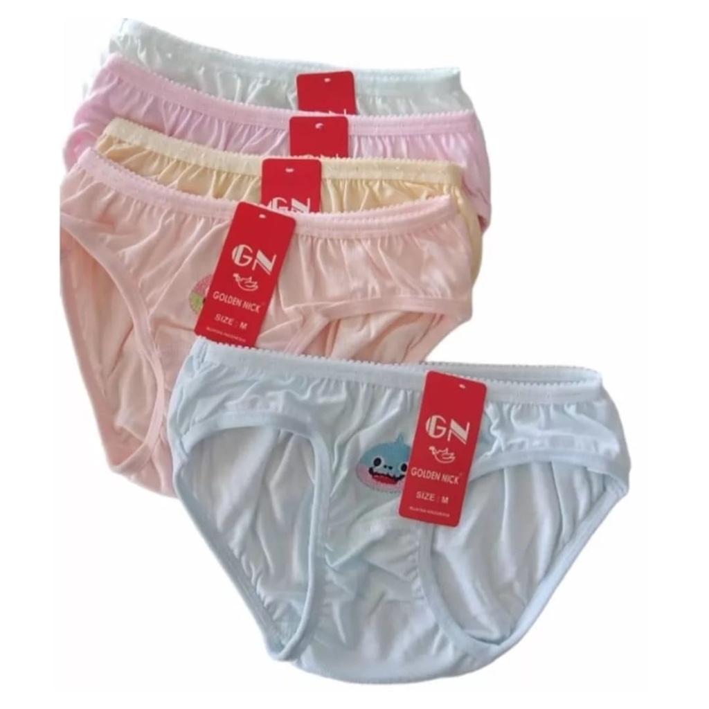 MURAH 6 PCS CELANA DALAM GOLDEN NICK ANAK PEREMPUAN USIA 3 TAHUN - 8 TAHUN