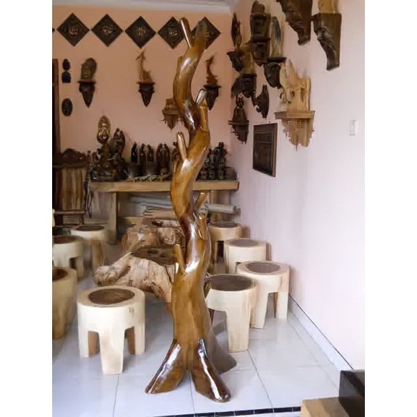 Standing hanger kayu