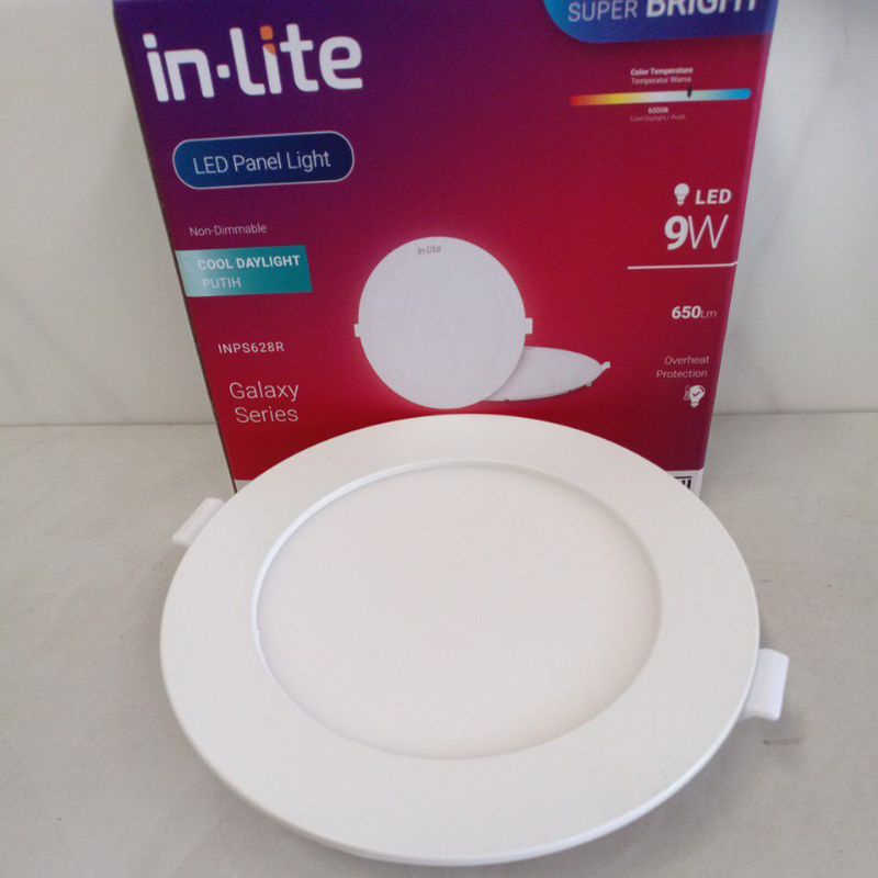 downlight led inlite 9w bulat /led panel inlite INPS628R 9W/downlight panel inlite INPS628R 9W