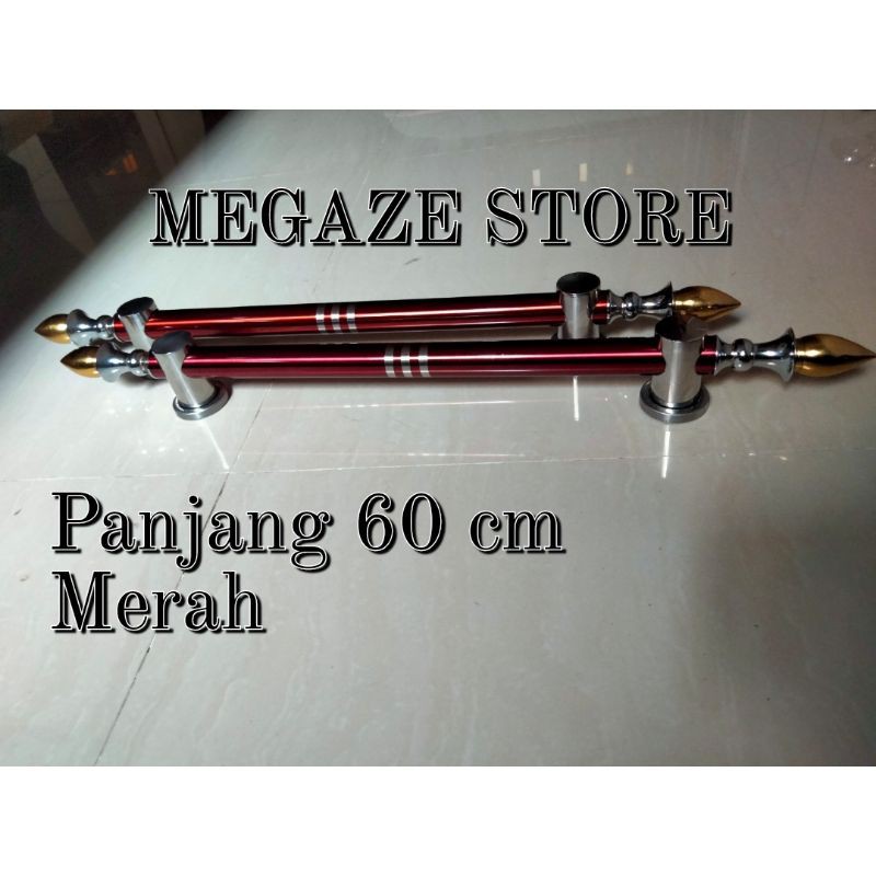 Handel Pintu Minimalis Panjang 60 Cm Gagang Pintu Sawo Merah