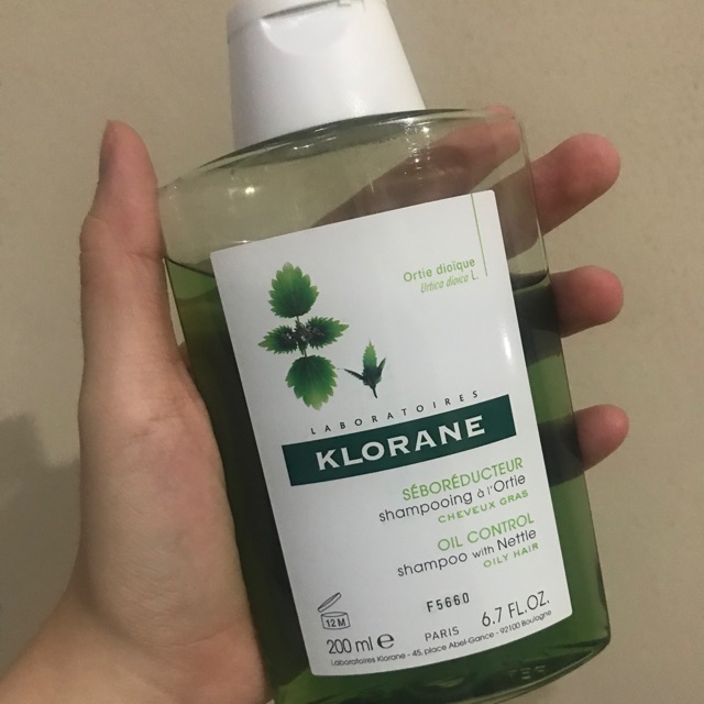 KLORANE SHAMPOO nettle oily hair (rambut berminyak)