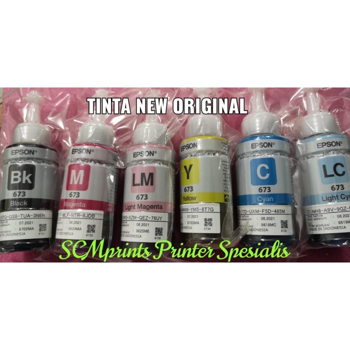 

Tinta Original Epson 673 T673 Refill L800 L805 L810 L850 L1800 - Biru promo