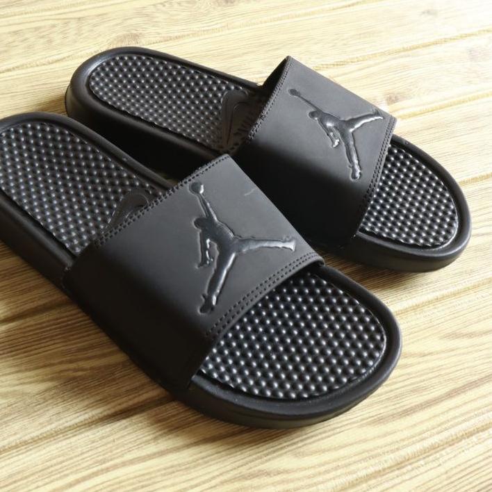 Sandal Slide Nike  Jordan Black  / Sendal Slop Nike / Sandal Nike Air Jordan /Sandal  ジ