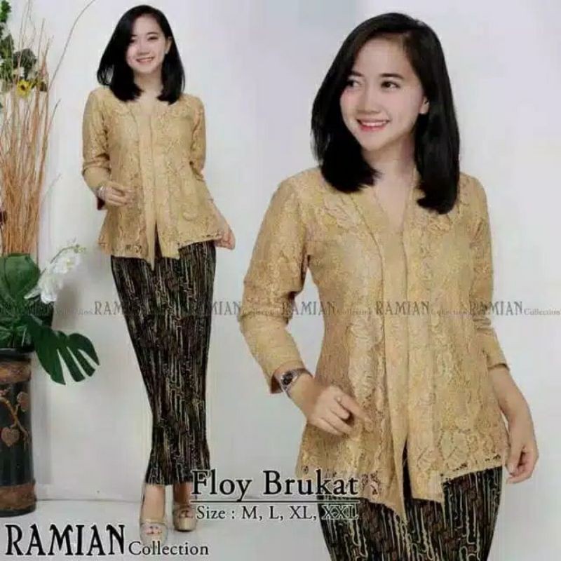 SETELAN KEBAYA FLOY BRUKAT / KEBAYA FLOY LD 130 / KEBAYA BRUKAT / KEBAYA WISUDA