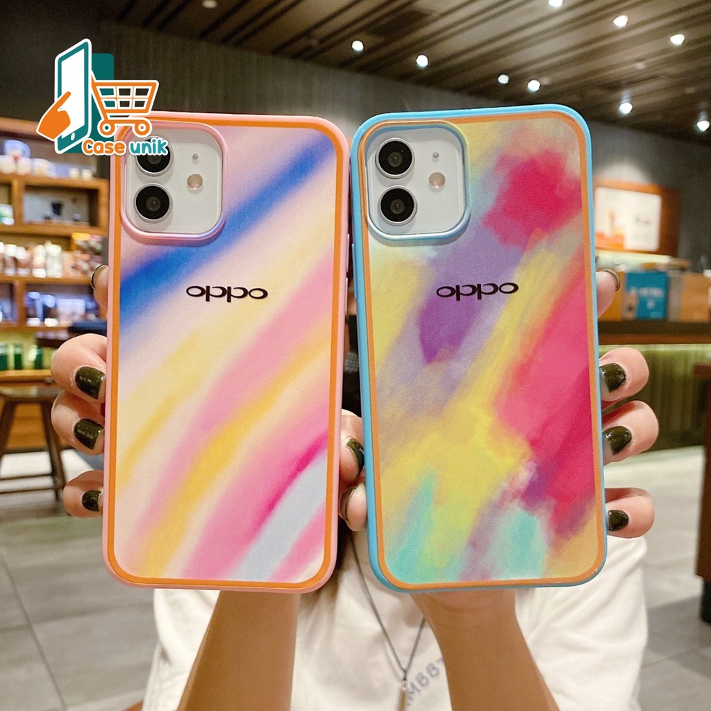 SS044 SOFTCASE RAINBOW OPPO A31 A8 A3S A5S F9 A7 A12 F1S RENO 4 4F 5F A94 A59 A11k A39 A71 A83 A57 F5  F7 YOUTH CS3233