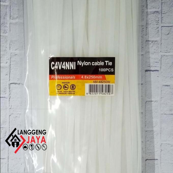 

Kabel Tis 250Mm X 4.8 Putih Cavanni (100Pcs) Langgeng-