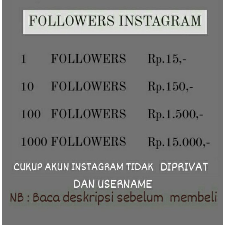 Followers instagram murah