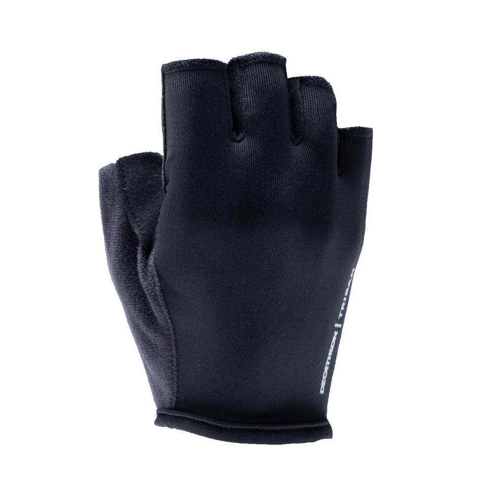 [KODE BARANG J] Decathlon Btwin Triban Sarung Tangan Sepeda Roadc 100 Black - 8542976