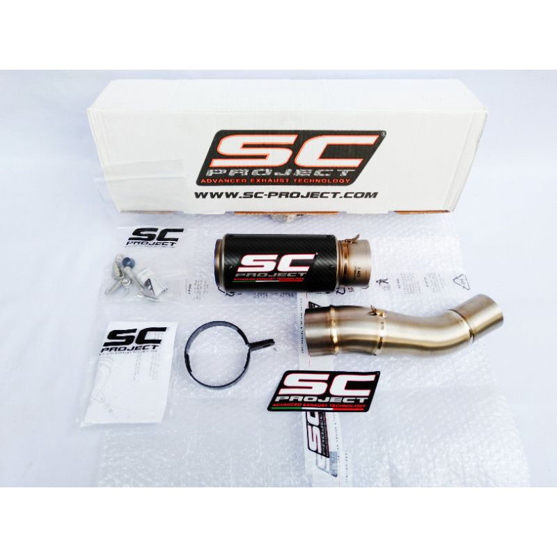 Knalpot SC project CRT karbon titanium Kawasaki ninja H2