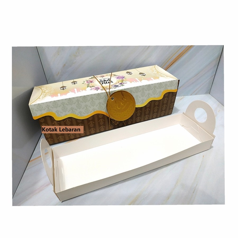 

Kotak Kardus Box Lebaran Idul Fitri Bronis Cake Bolu Gulung Brownies 5pcs