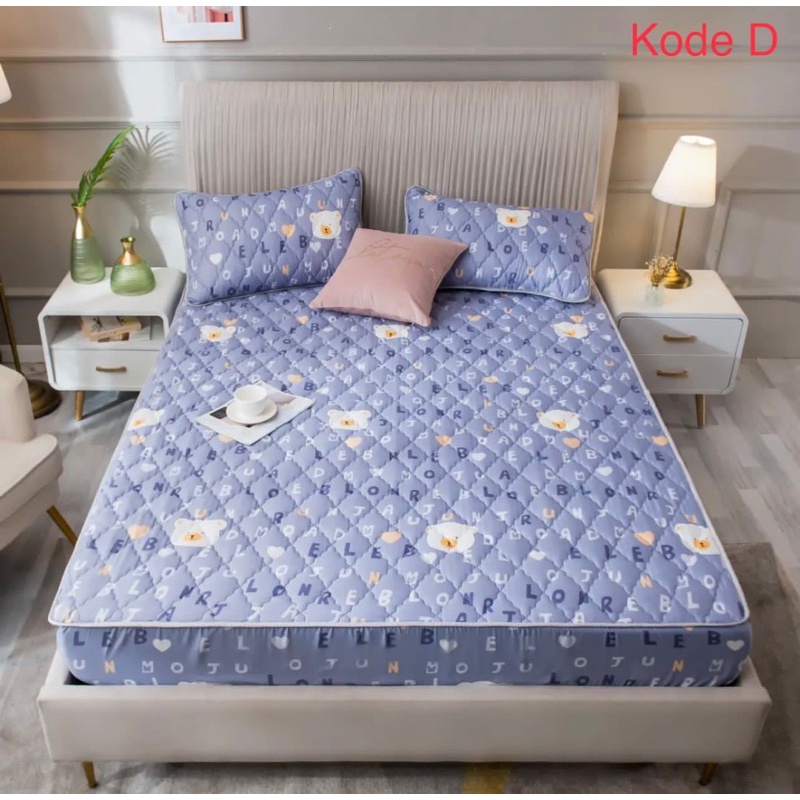 SPREI WATERPROOF ANTI AIR / SPREI ANTI OMPOL MOTIF LUCU SIZE 180X200 JRW0113