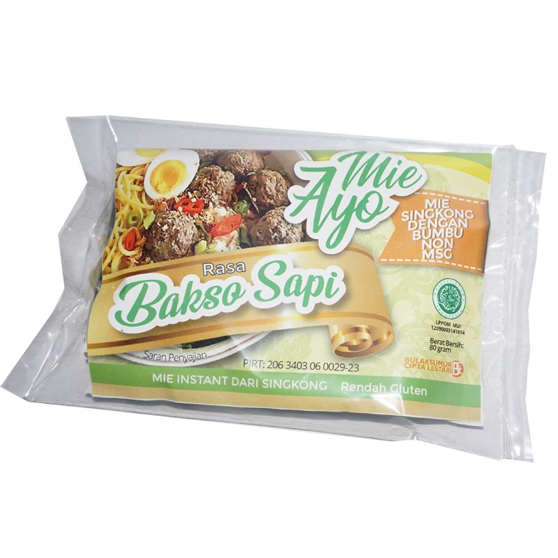 

Mie AYO Bakso Sapi - Mie Instan Singkong Non MSG