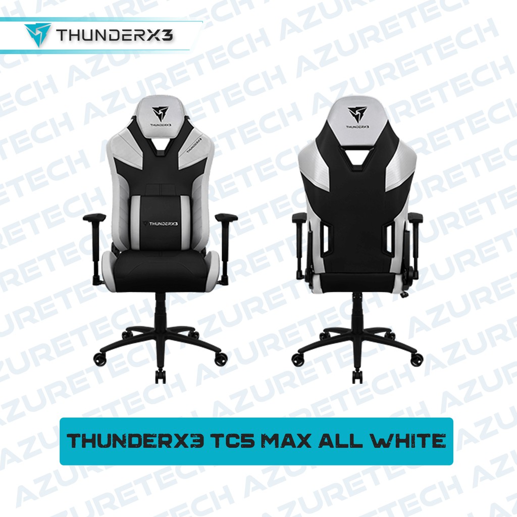 Thunderx3 Tc5 Max All White Kursi Gaming Chair Shopee Indonesia Thunderx3 Tc5 Max All White Kursi Gaming Chair Shopee Indonesia